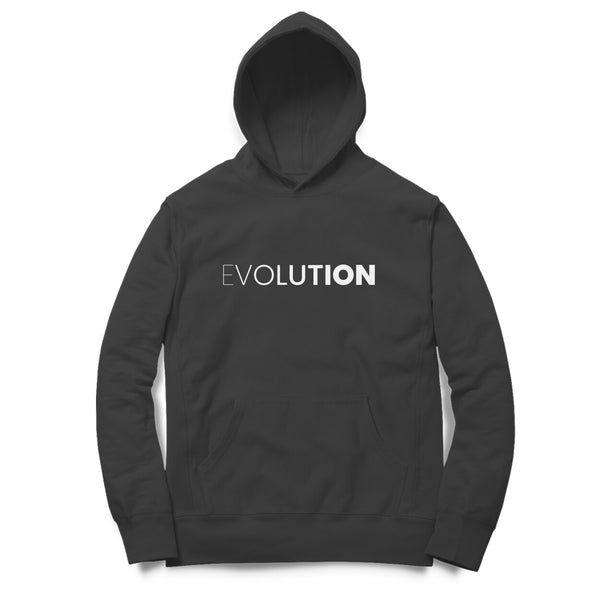 Evolution Unisex Oversize Cotton Hoodie in Solid Colour for Men and Women