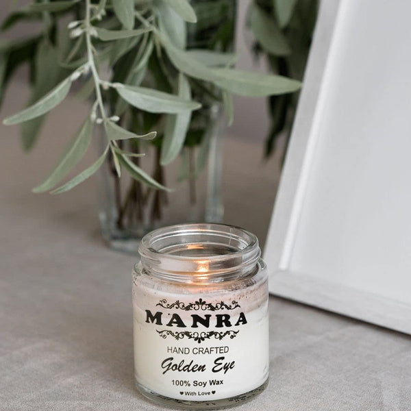 Handcrafted Scented Candles by Manra - Burn time 36 hours each candle