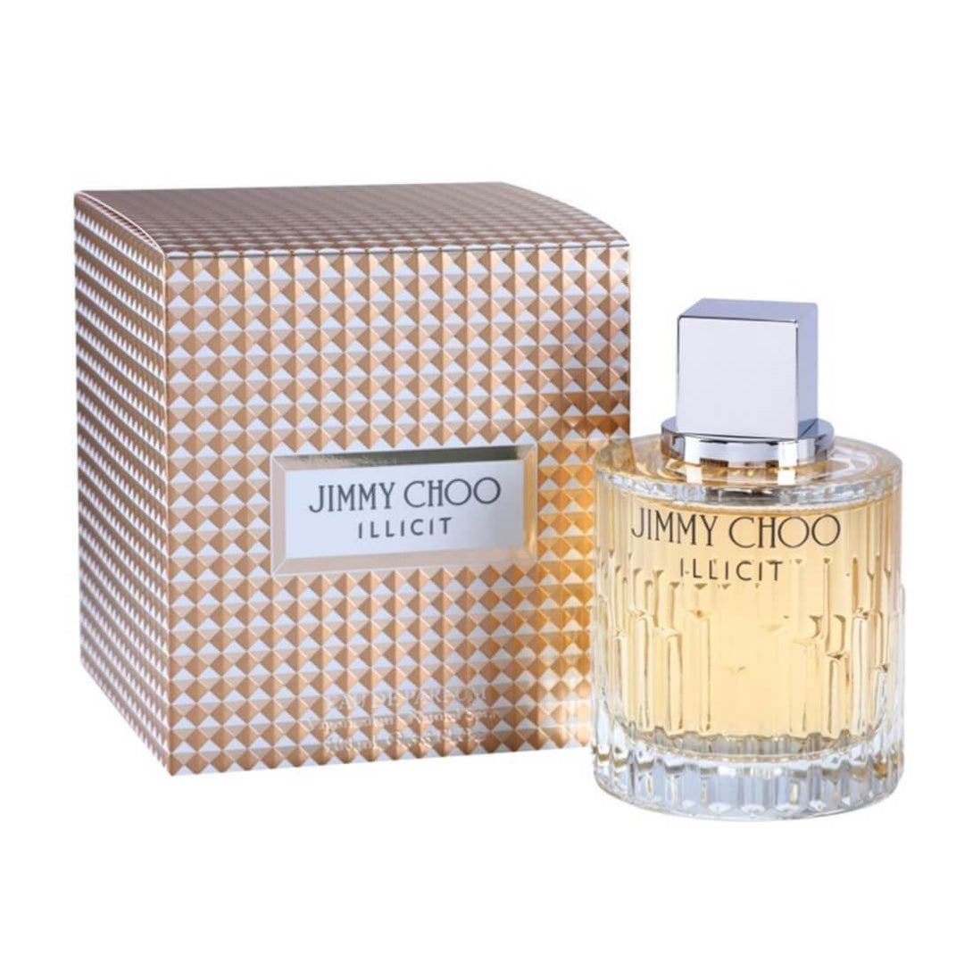 Jimmy Choo Illicit perfume bottle and packaging on a white background