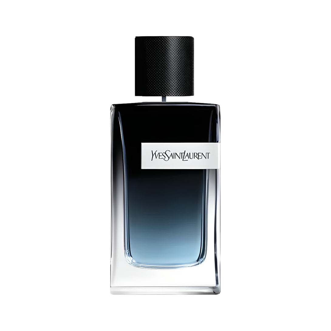 YSL perfume bottle with gradient design on a white background