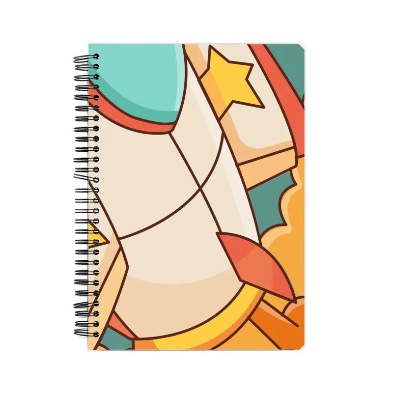 Aero Design Graphic Cover A5 150 Page Spiral Notebook - GottaGo.in
