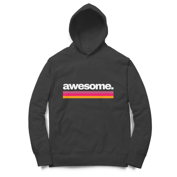 Awesome Oversized Unisex Typographic Print Cotton Hoodie For Men and Women - GottaGo.in