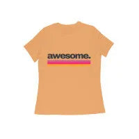 Awesome Print Half Sleeve Cotton T-shirt for Women - GottaGo.in