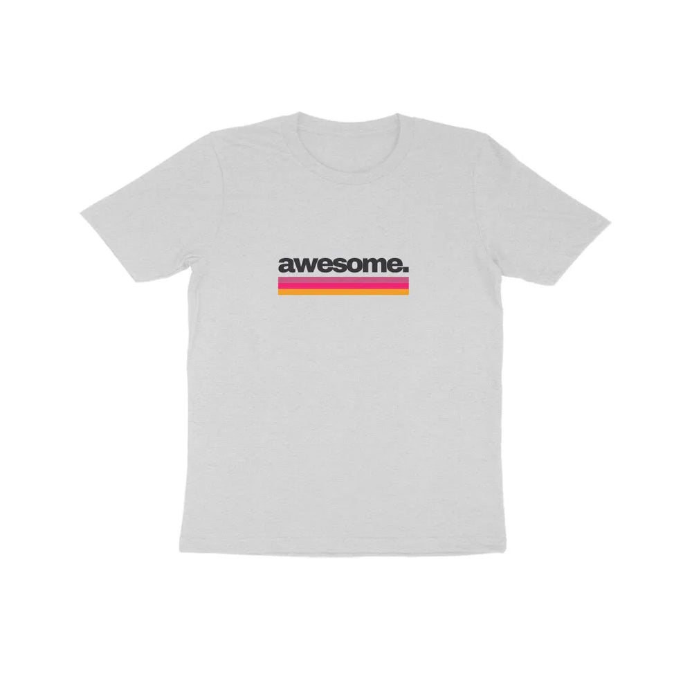 Awesome Typography Print Cotton Half Sleeve T-Shirt For Kids - GottaGo.in