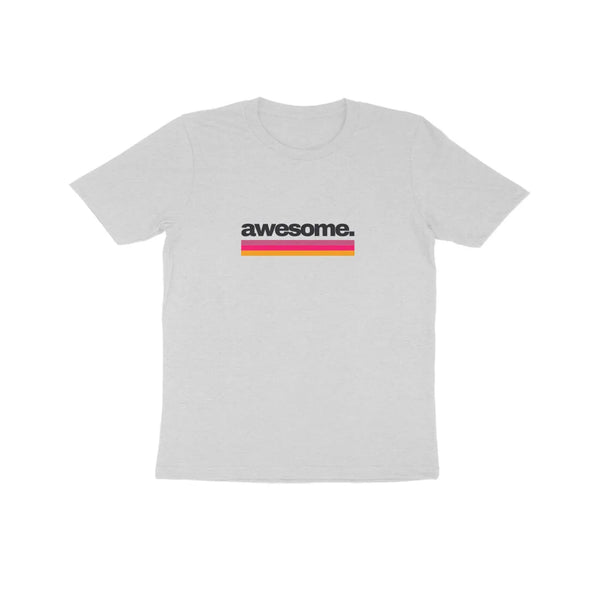 Awesome Typography Print Cotton Half Sleeve T-Shirt For Kids - GottaGo.in