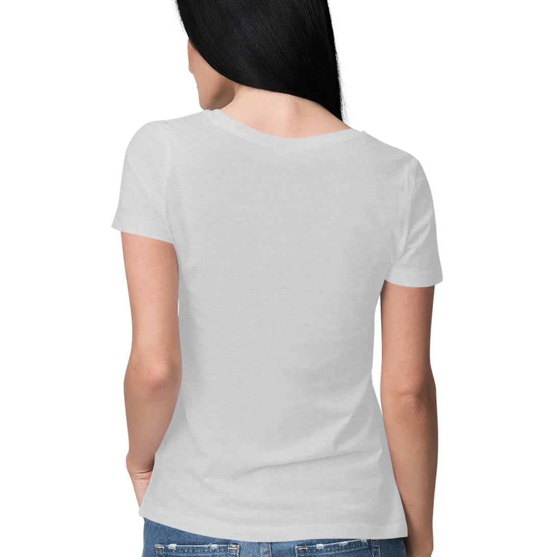 Typographic Print Half Sleeve Cotton T-shirt for Women - GottaGo.in
