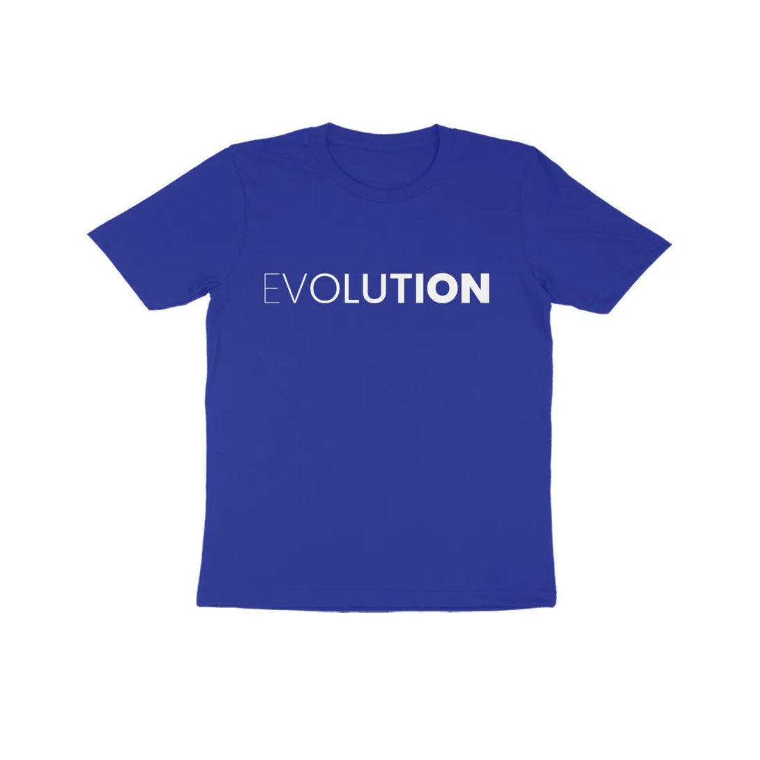 Evolution Typographic Print Cotton Half Sleeves T-shirt for Kids - GottaGo.in
