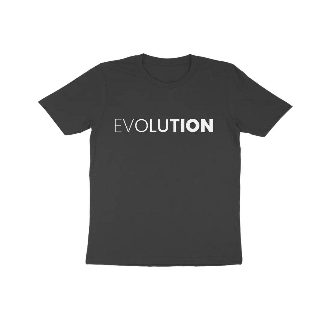 Evolution Typographic Print Cotton Half Sleeves T-shirt for Kids - GottaGo.in