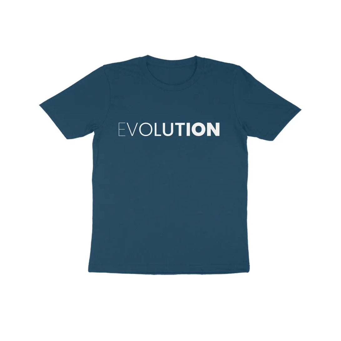 Evolution Typographic Print Cotton Half Sleeves T-shirt for Kids - GottaGo.in