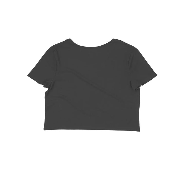 Flower Graphic Print Cotton Crop Top for Women - GottaGo.in
