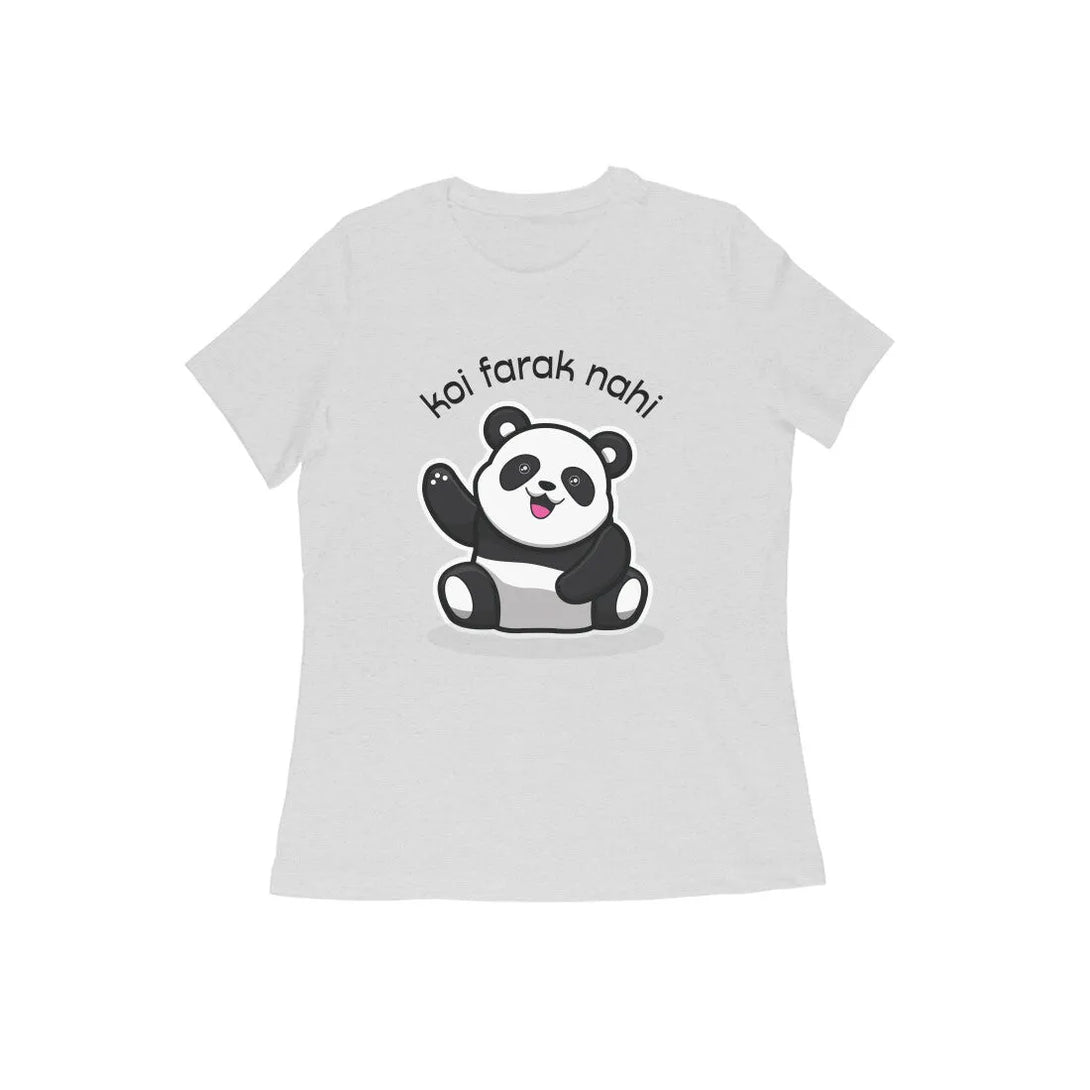 Typographic Print Half Sleeve Cotton T-shirt for Women - GottaGo.in