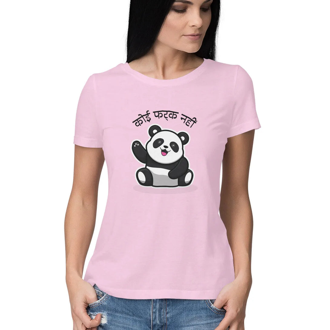 Typographic Print Half Sleeve Cotton T-shirt for Women - GottaGo.in