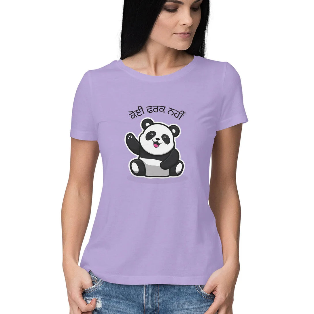 Typographic Print Half Sleeve Cotton T-shirt for Women - GottaGo.in