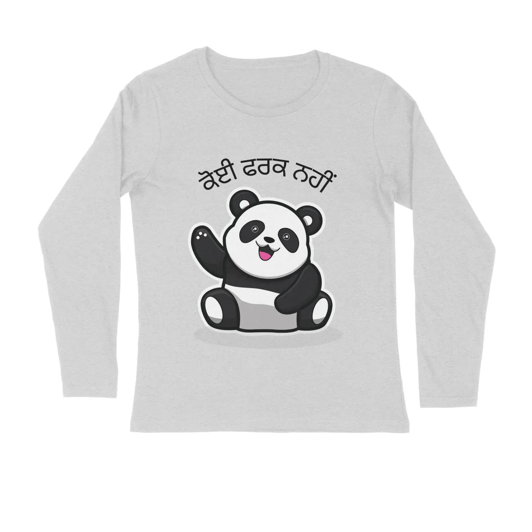 Koi Farak Nahi Full Sleeves Cotton T-shirt for Men - GottaGo.in