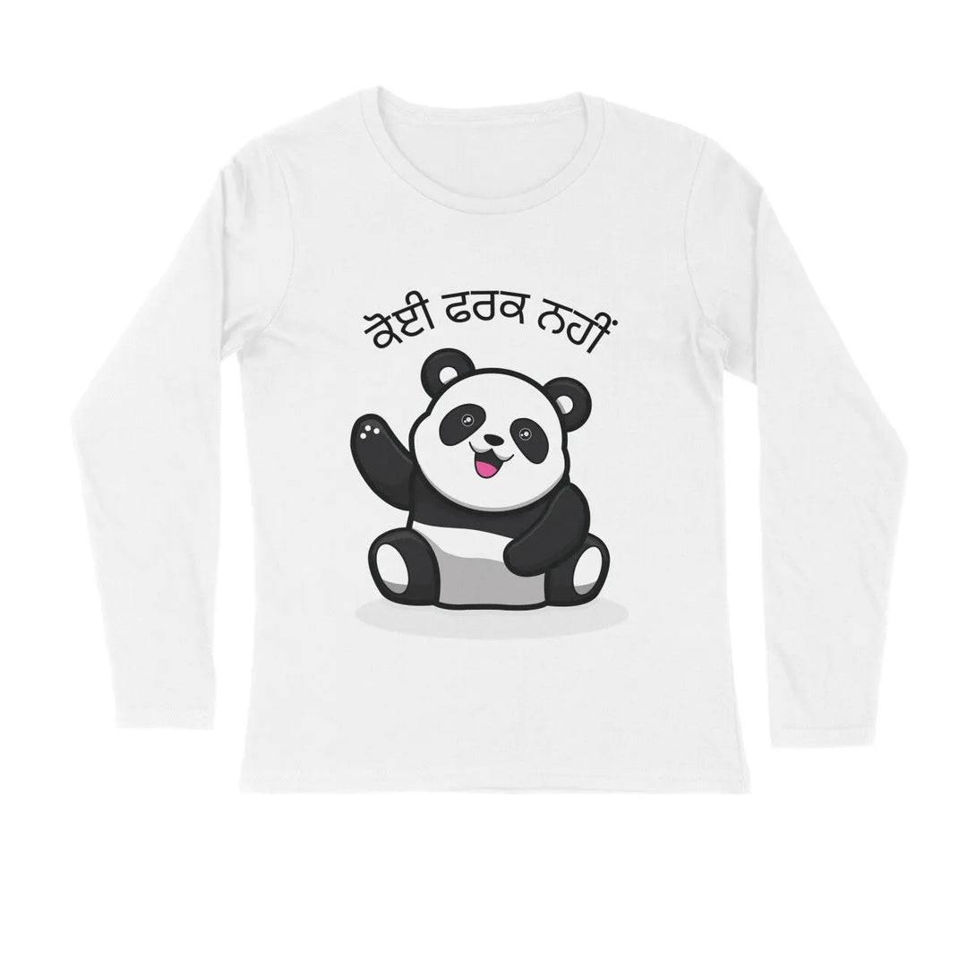 Koi Farak Nahi Full Sleeves Cotton T-shirt for Men - GottaGo.in