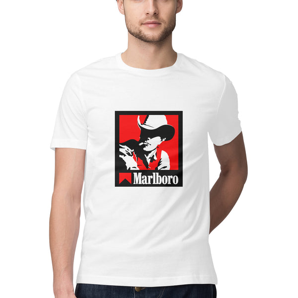 Malbaro Typography Print Half Sleeves Cotton T-shirt for Men