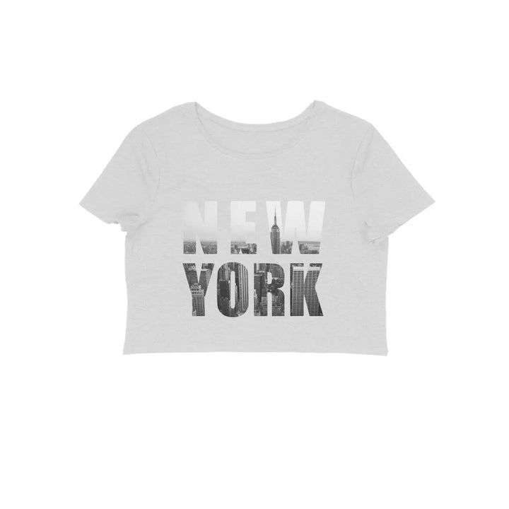 Typography Print Crop Top in Cotton for Women - GottaGo.in