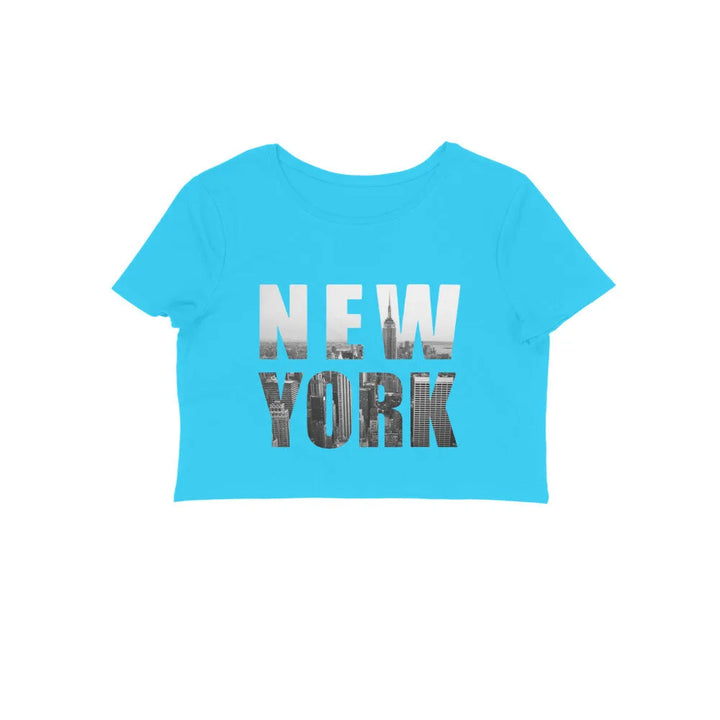 Typography Print Crop Top in Cotton for Women - GottaGo.in