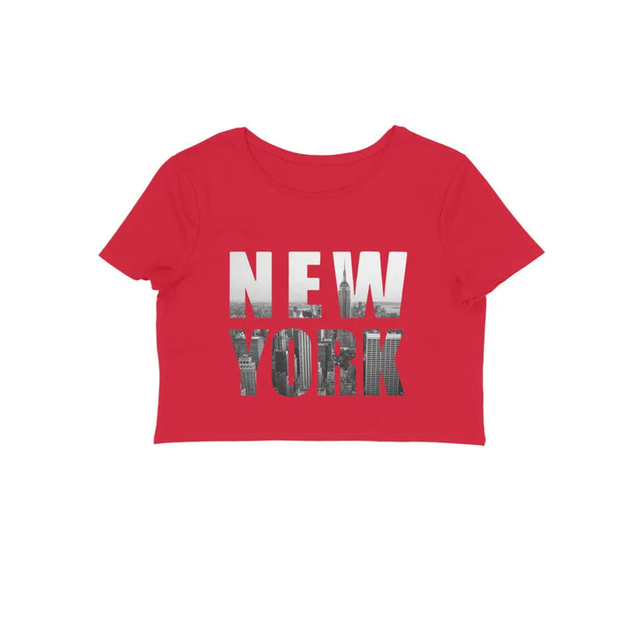 Typography Print Crop Top in Cotton for Women - GottaGo.in