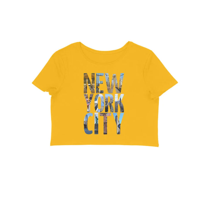 Typography Print Crop Top in Cotton for Women - GottaGo.in