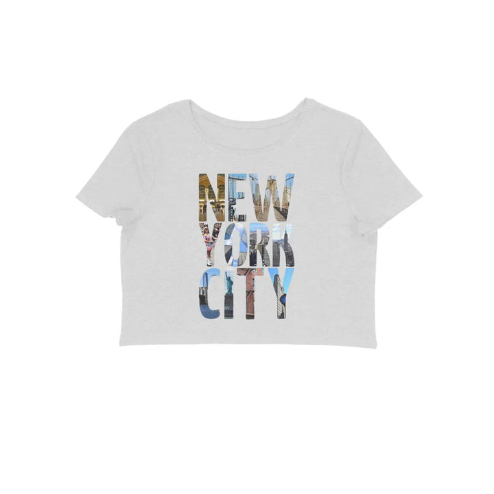 Typography Print Crop Top in Cotton for Women - GottaGo.in