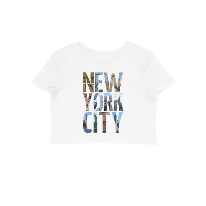 Typography Print Crop Top in Cotton for Women - GottaGo.in