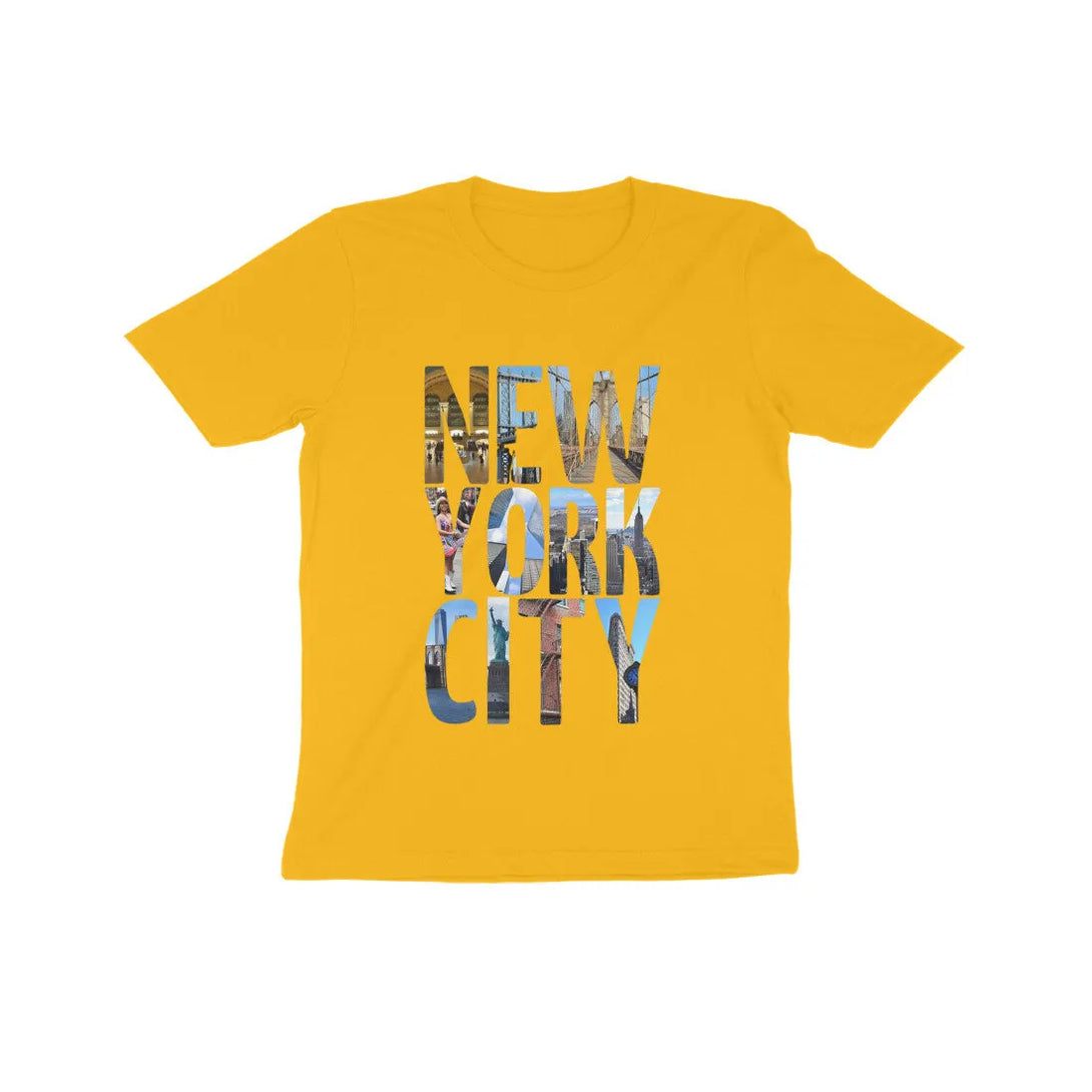 Typography Print Cotton Half Sleeves T-shirt for Kids - GottaGo.in