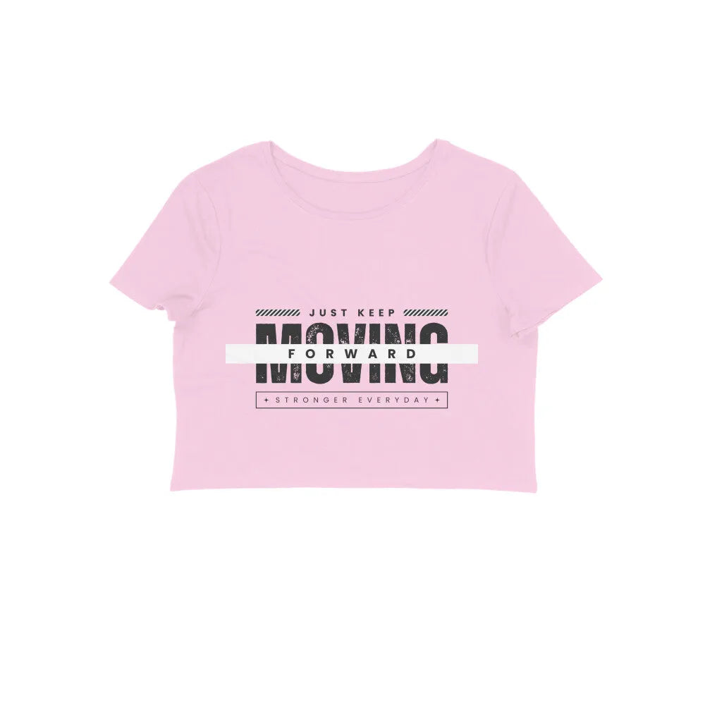 Typography Print Crop Top in Cotton for Women - GottaGo.in
