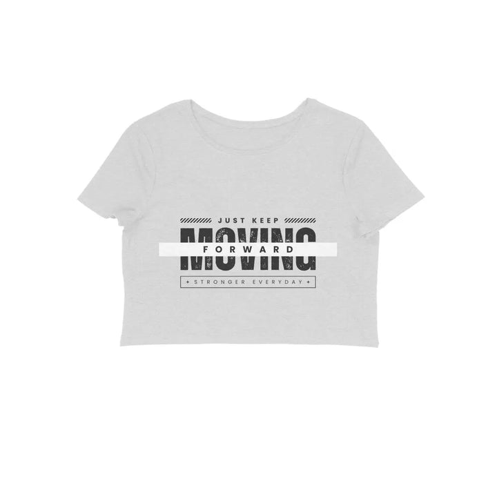 Typography Print Crop Top in Cotton for Women - GottaGo.in