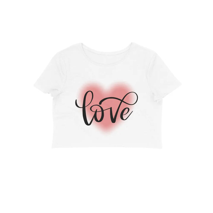 Typography Print Crop Top in Cotton for Women - GottaGo.in