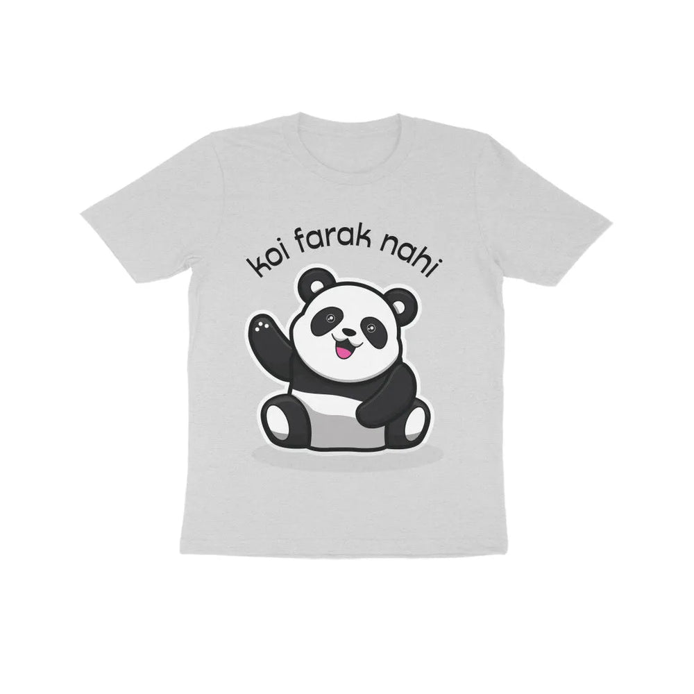 Koi Farak Nahi Typography Print Cotton Half Sleeve T-Shirt For Kids - GottaGo.in