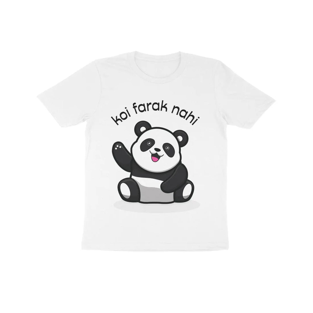 Koi Farak Nahi Typography Print Cotton Half Sleeve T-Shirt For Kids - GottaGo.in