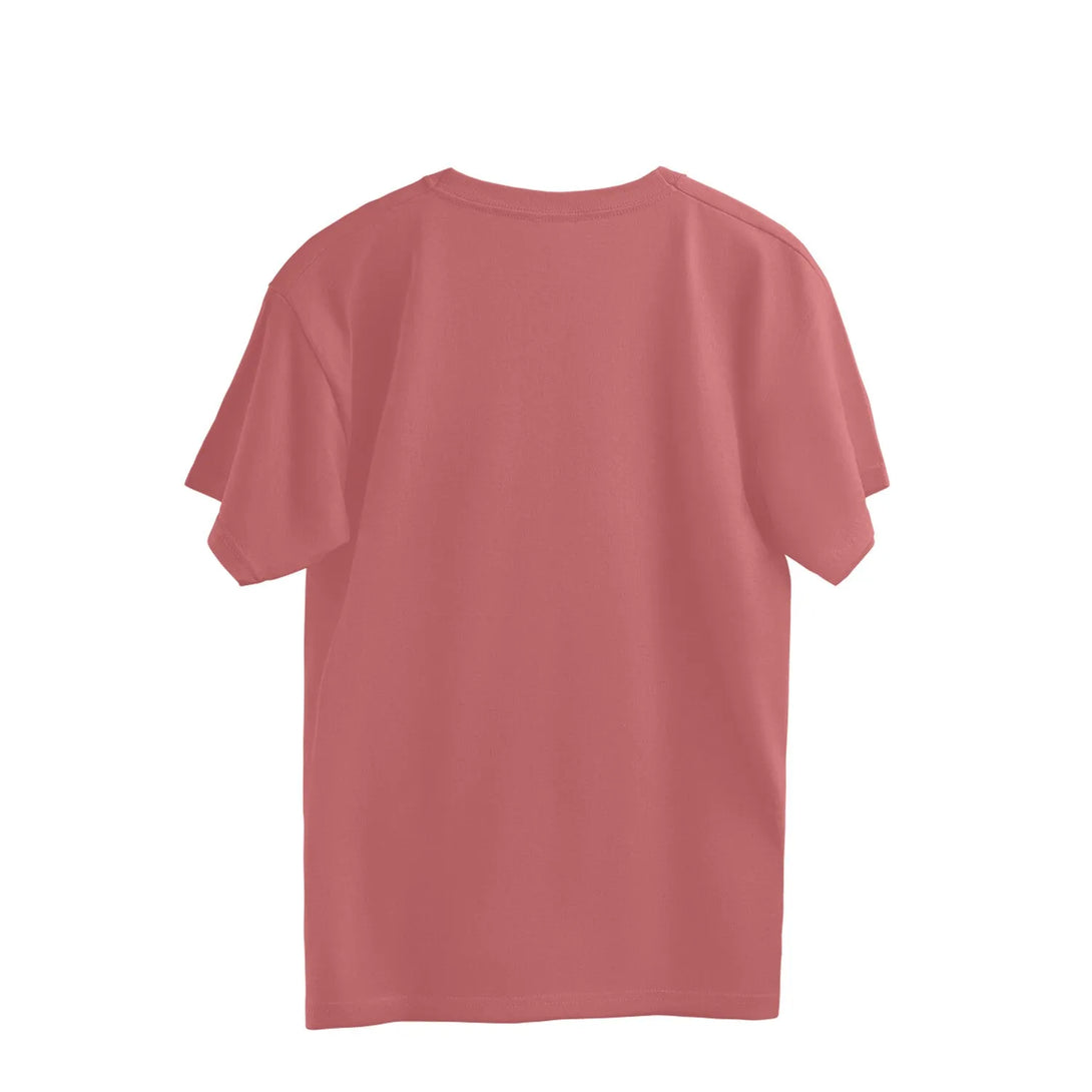 Oversize Unisex Cotton T-shirt in Solid Colour - GottaGo.in
