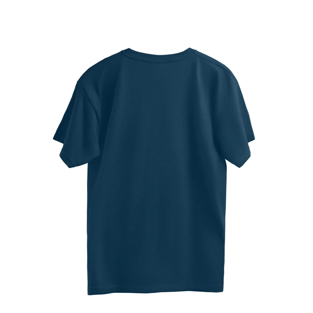 Oversize Unisex Cotton T-shirt in Solid Colour - GottaGo.in