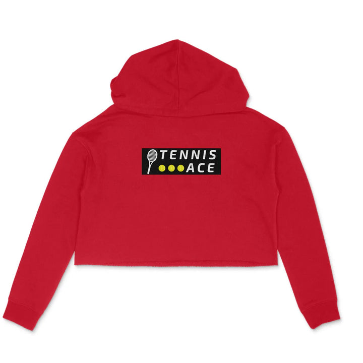 Tennis Ace Crop Hoodie Cotton For Women - GottaGo.in