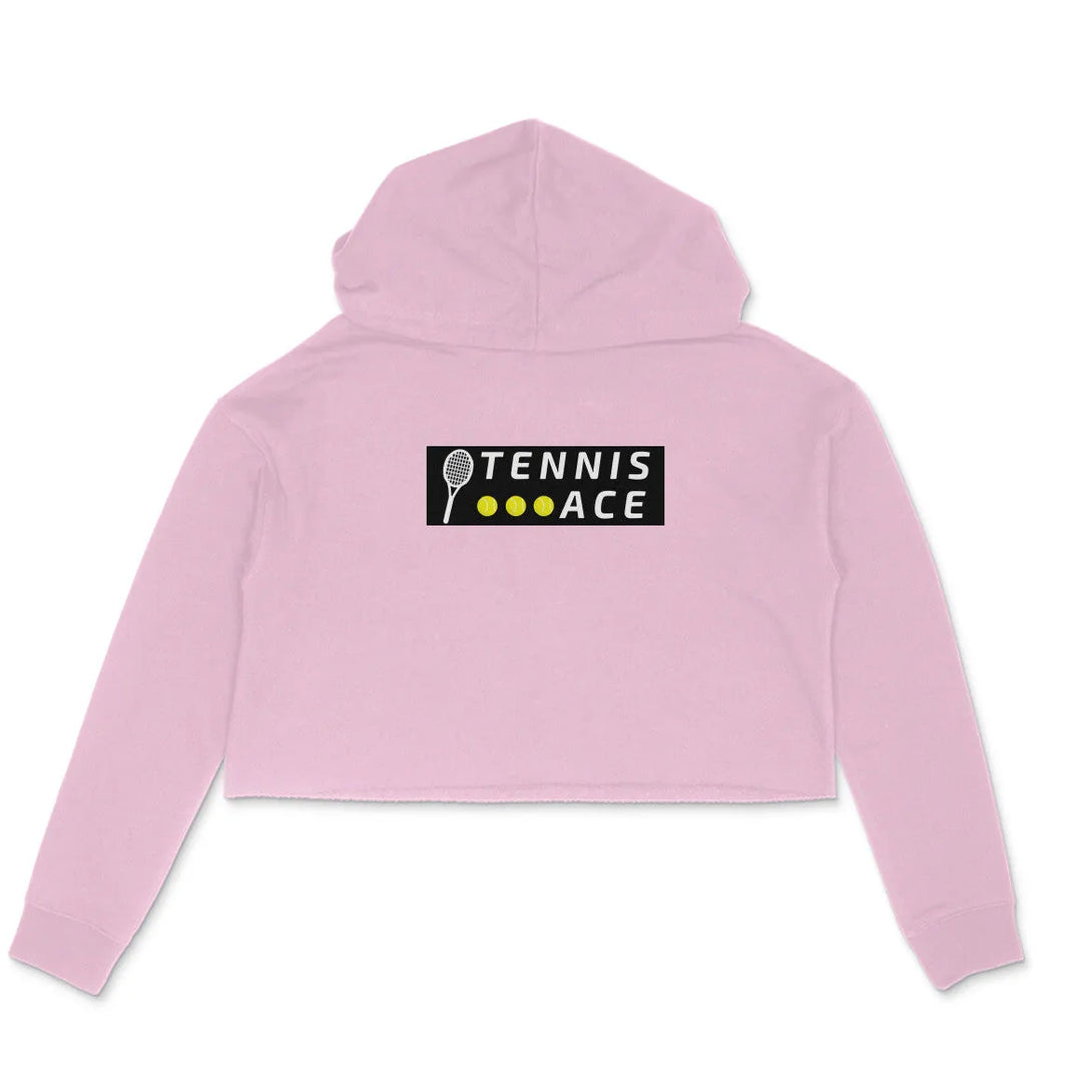 Tennis Ace Crop Hoodie Cotton For Women - GottaGo.in