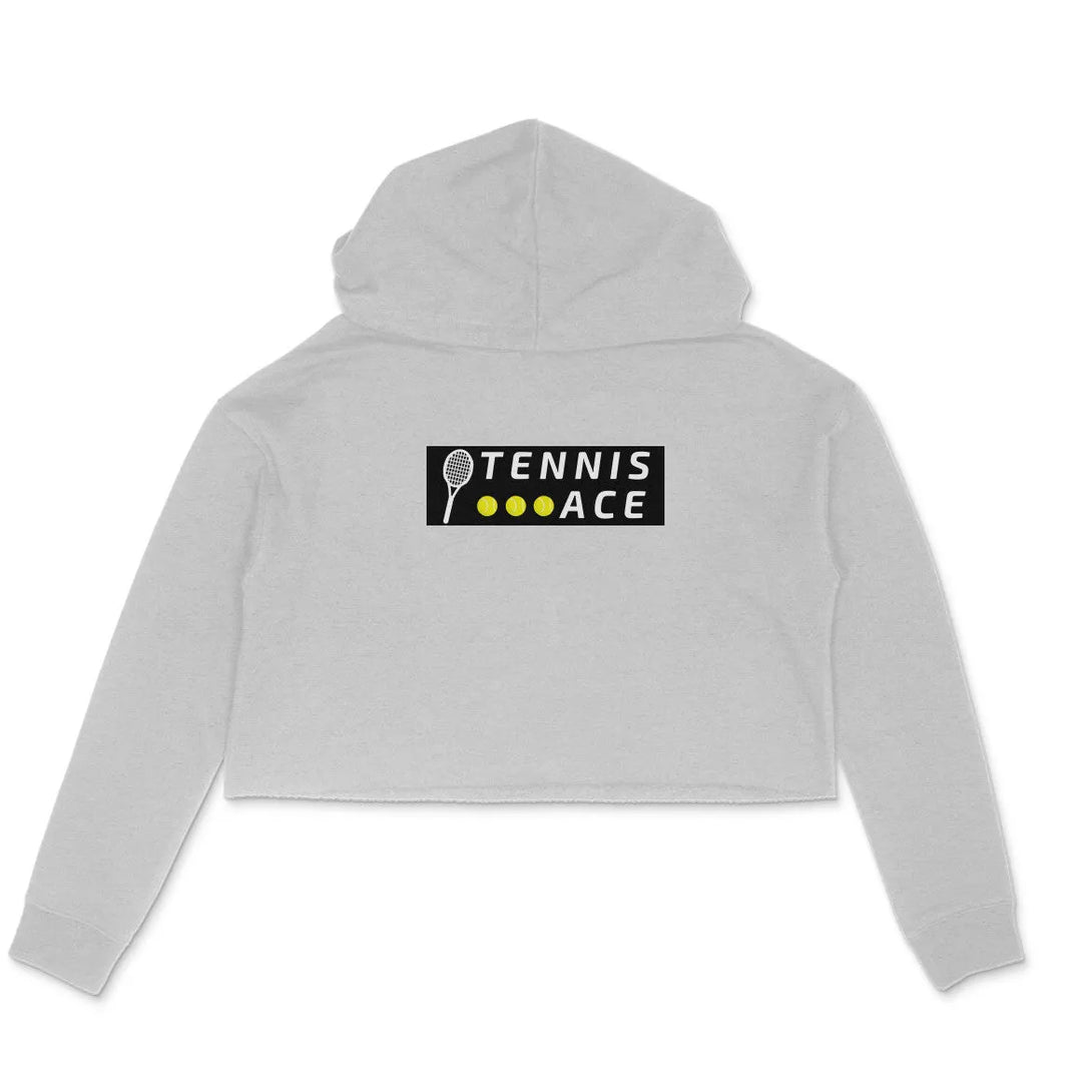 Tennis Ace Crop Hoodie Cotton For Women - GottaGo.in