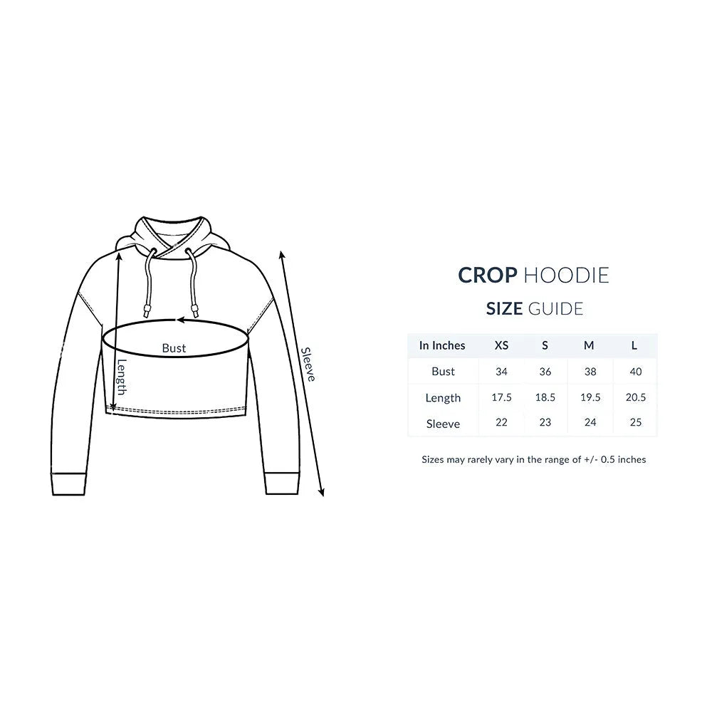 Tennis Ace Crop Hoodie Cotton For Women - GottaGo.in