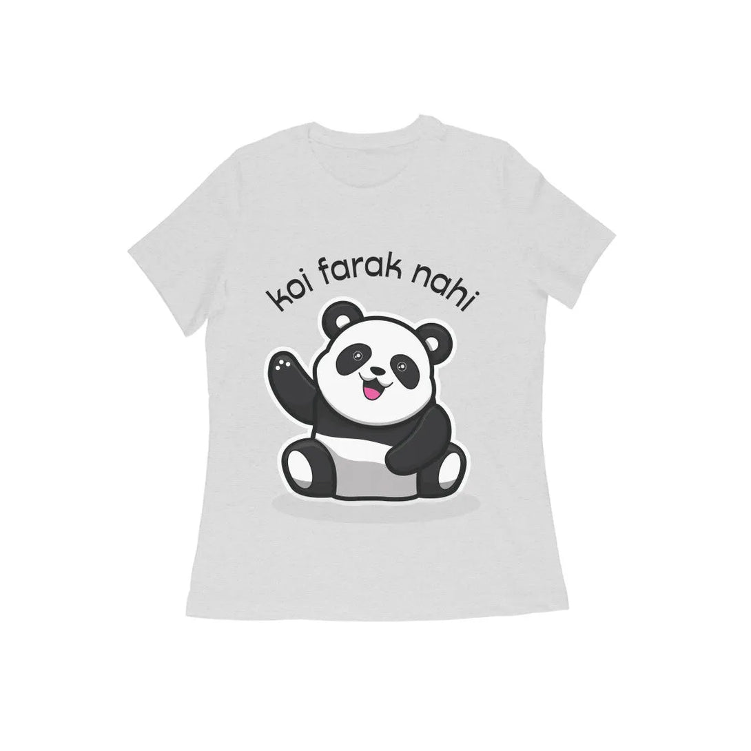 Typographic Half Sleeves Round Neck T-shirt for Women - GottaGo.in
