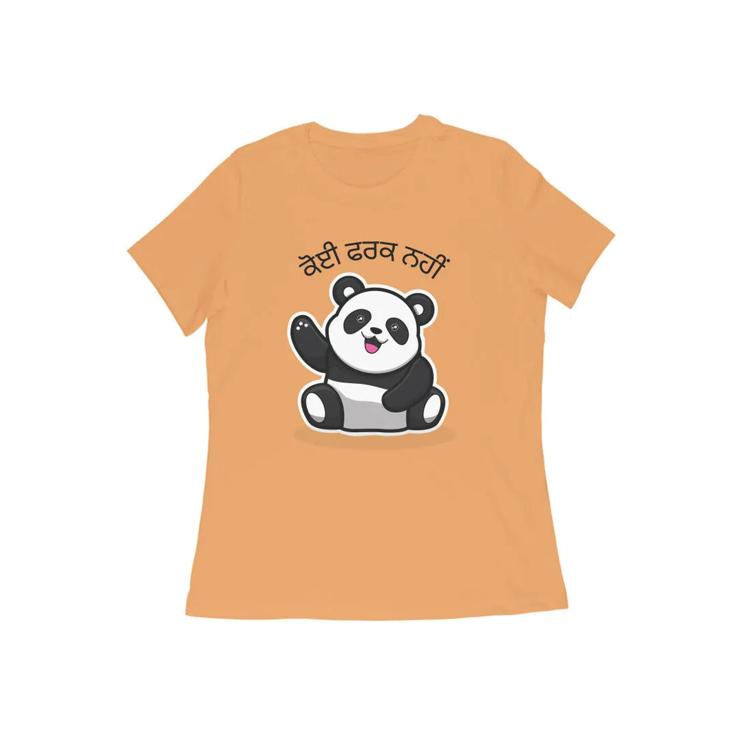Typographic Print Half Sleeve Cotton T-shirt for Women - GottaGo.in