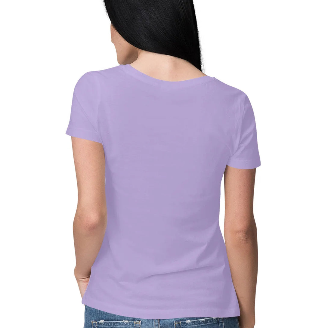 Typographic Print Round Neck T-shirt for Women - GottaGo.in