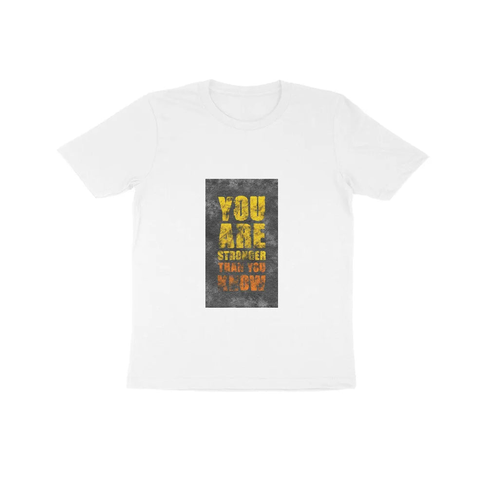 Typography Print Cotton Half Sleeves T-shirt for Kids - GottaGo.in