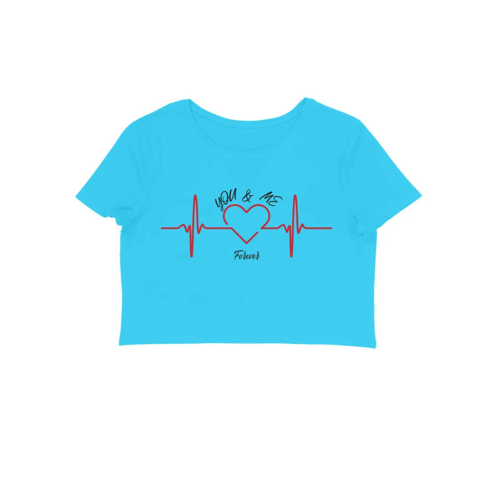 Typography Print Crop Top in Cotton for Women - GottaGo.in