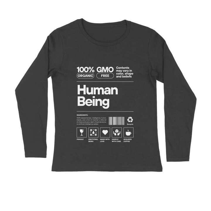 Typography Print Full Sleeves T-shirt for Men - GottaGo.in