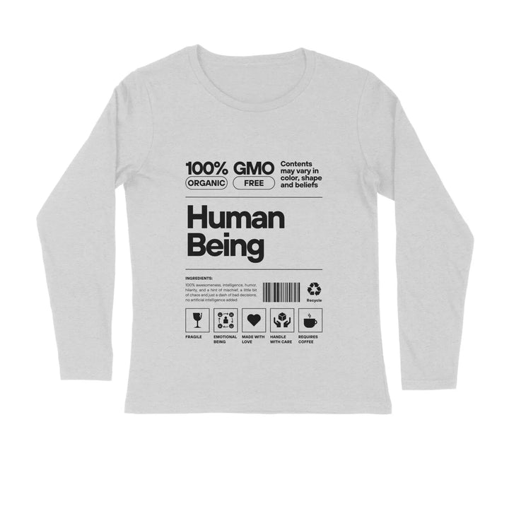 Typography Print Full Sleeves T-shirt for Men - GottaGo.in