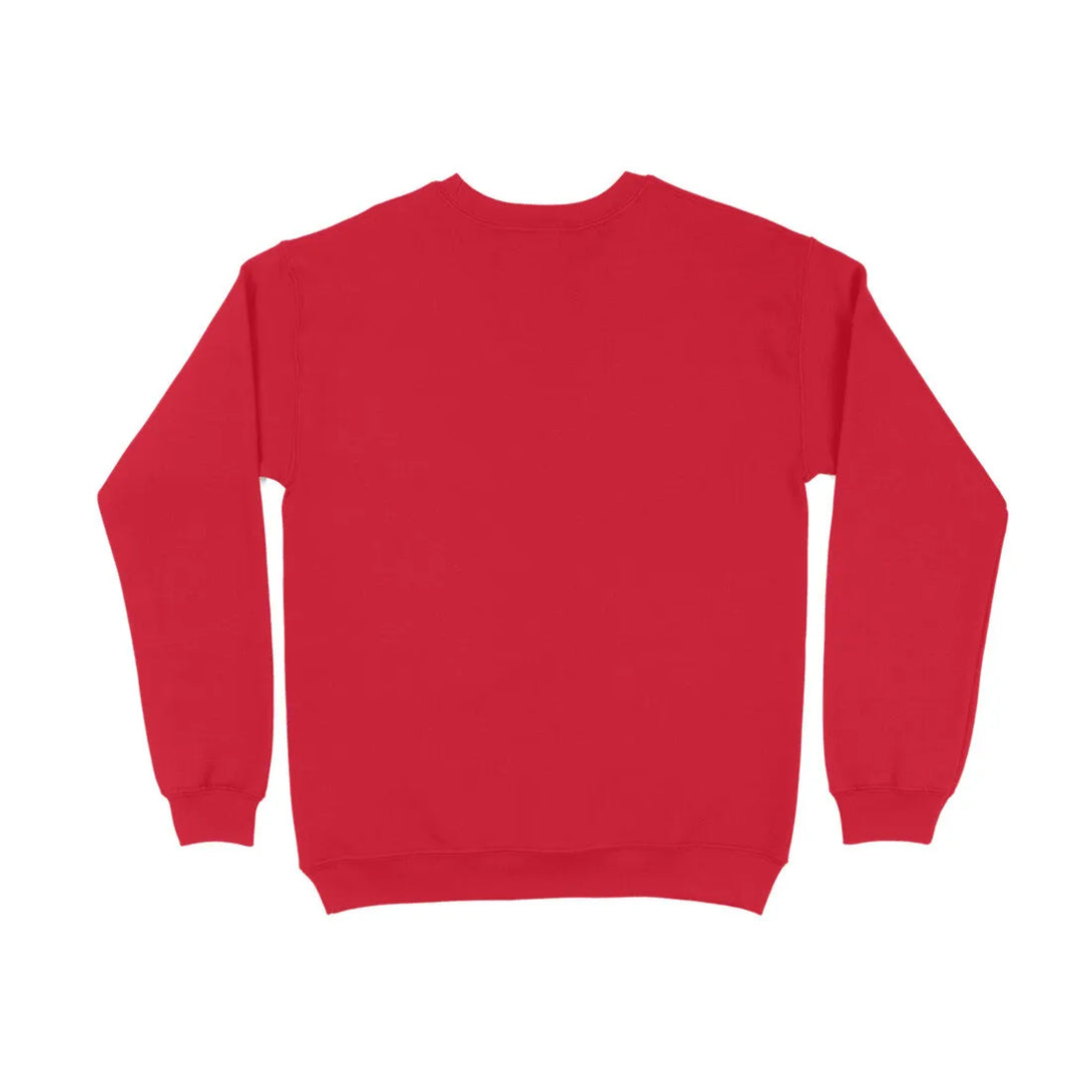 Wolf Typography Print Unisex Cotton Sweatshirt - GottaGo.in