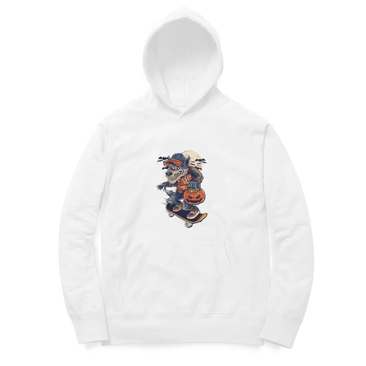 Wolf Unisex Typographic Print Cotton Hoodie For Men and Women - GottaGo.in