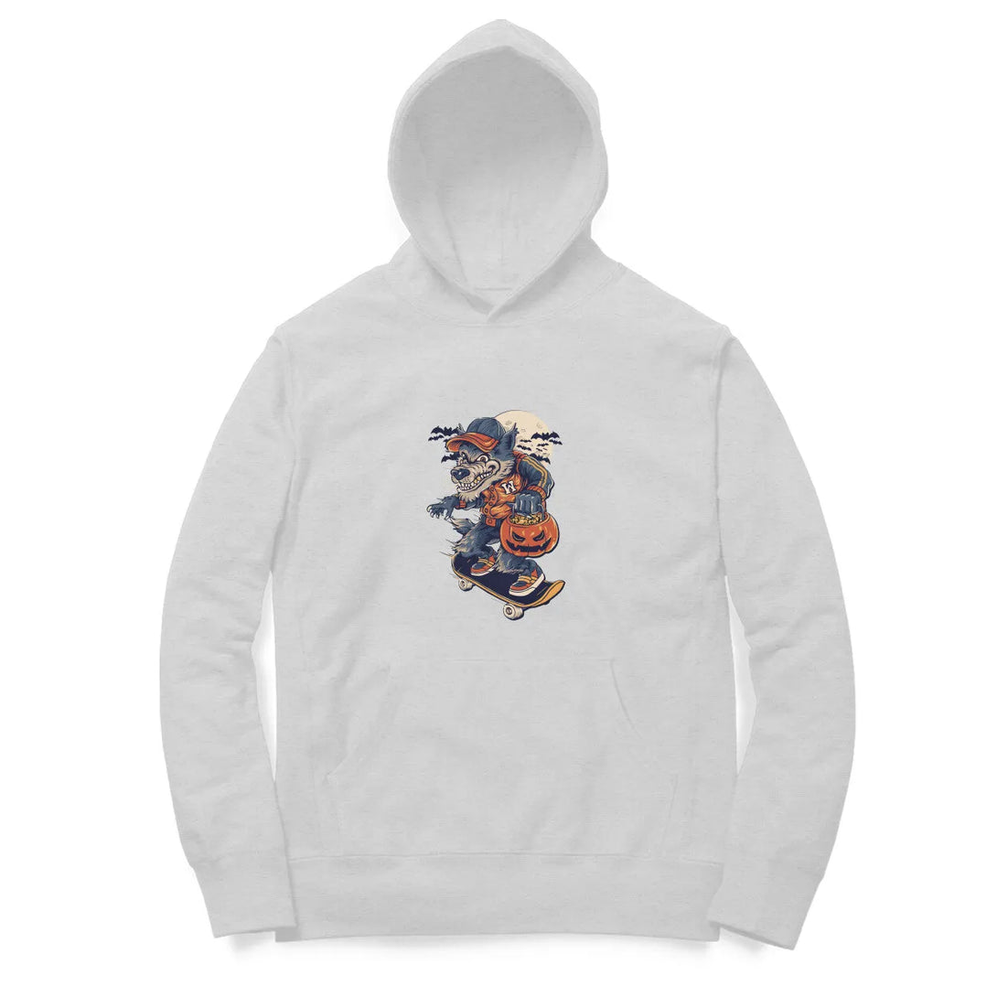 Wolf Unisex Typographic Print Cotton Hoodie For Men and Women - GottaGo.in