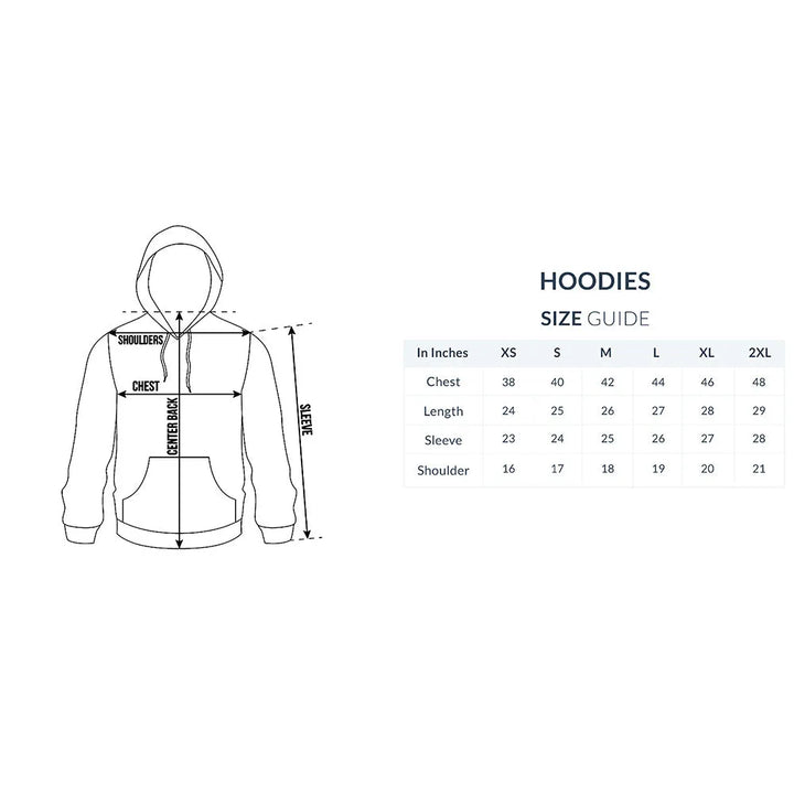 Wolf Unisex Typographic Print Cotton Hoodie For Men and Women - GottaGo.in