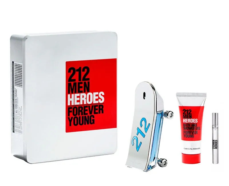 Carolina Herrera 212 Heroes Men 3 Pcs. Gift Set - GottaGo.in